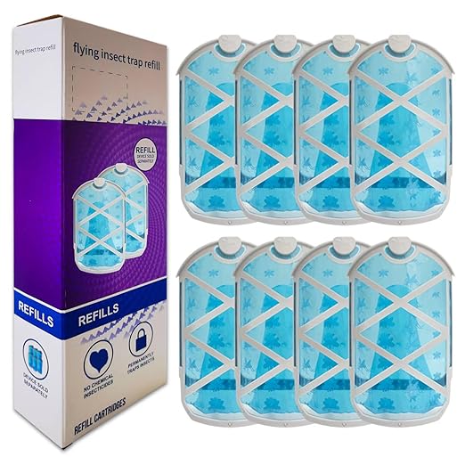 8 Pack Refill Cartridge Replacement Compatible with Zevo Refill and Zevo Plug-in Light Refill M364 M364A and Max Pink