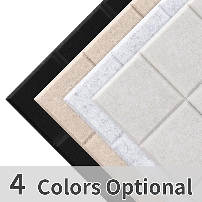 Smarpau Large Cork Bulletin Board 48"x36" Cork Board Wall Tiles 12 Pack Corkboards for Walls Cork Board Felt Board Tiles for Office Home Gray Pin Board Tack Board Squares Alternative