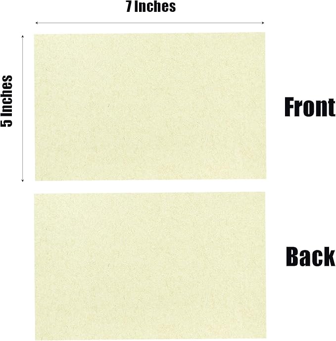 Baisunt 25 Pack 5x7 ClassicRustic Cardstock Paper Blank Thick Heavyweight 80lb Card Stock for Making Greeting Cards, Invitations cards, Photos, Postcards