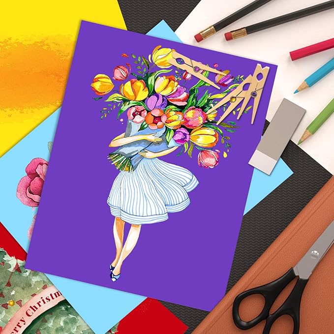 Cardstock 8.5" x 11 ",Cardstock Paper 85 lb/230 gsm,Yellow Card Stock for Printer,Drawing,Gift tags,Invitations, Cards etc (Yellow, 30 Sheets)