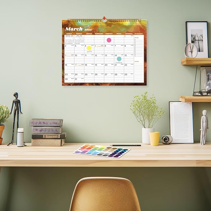 2025 Calendar 12 Month Wall Calendar 2025, Jan to Dec 2025 Calendar with Julian Dates, 14.8" X 11.5" (2025 Wall Calendar Star Dust)