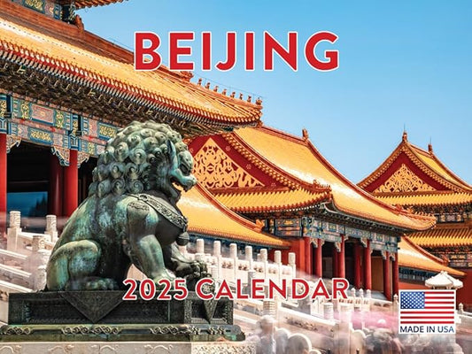Beijing China Calendar 2025 Monthly Wall | American Made In The USA