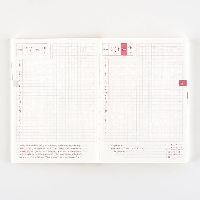 Hobonichi Techo 2025 Original Book [English/A6/January Start/Monday Start/Planner]