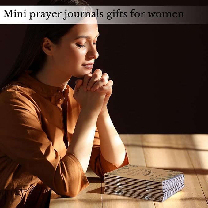 Ctosree 200 Pcs Bible Verse Prayer Journal Notebook Christian Note Pads Bulk mini Inspirational Notebook Religious Scripture Church Notepad for Women 3.15 x 5 Inches (Brown)