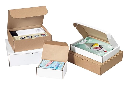 BOX USA BML13133 13"L x 13"W x 3"H, White (Pack of 50)