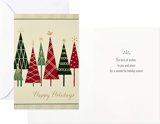 Image Arts Christmas Boxed Cards Assortment, Elegant Icons (4 Designs, 24 Cards with Envelopes)