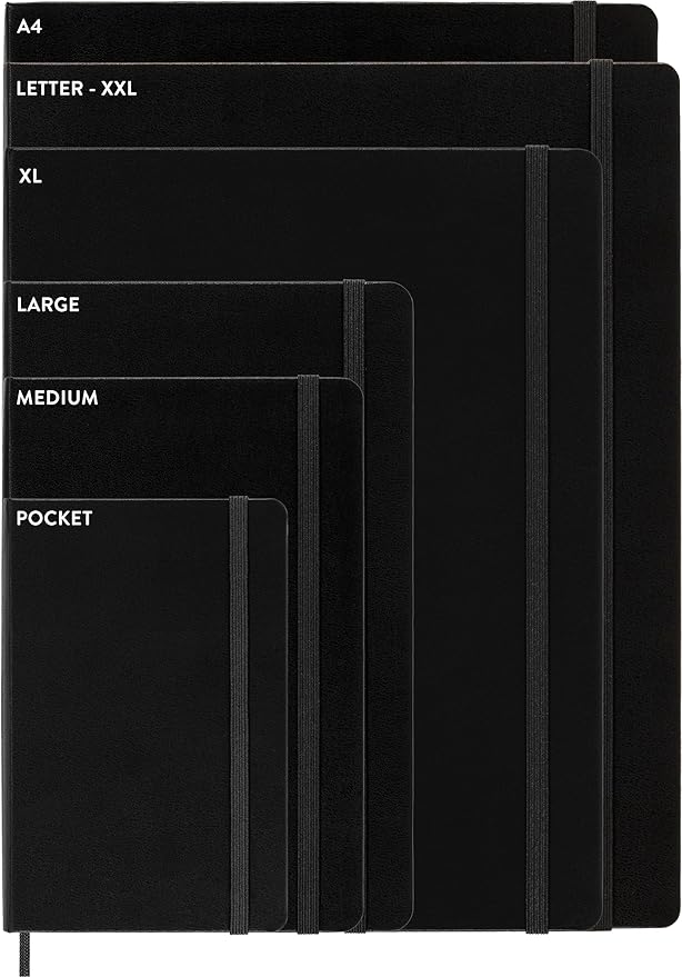 Moleskine Volant Journal, Soft Cover, Large (5" x 8.25") Plain/Blank, Forget-Me-Not Blue/Amber Yellow, 96 Pages (Set of 2)