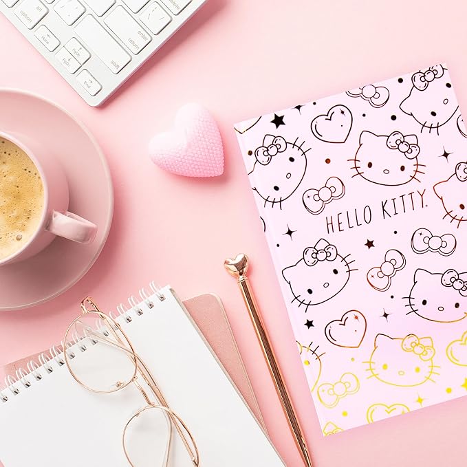 Horizon Group USA Hello Kitty Pink Gold Foil Journal