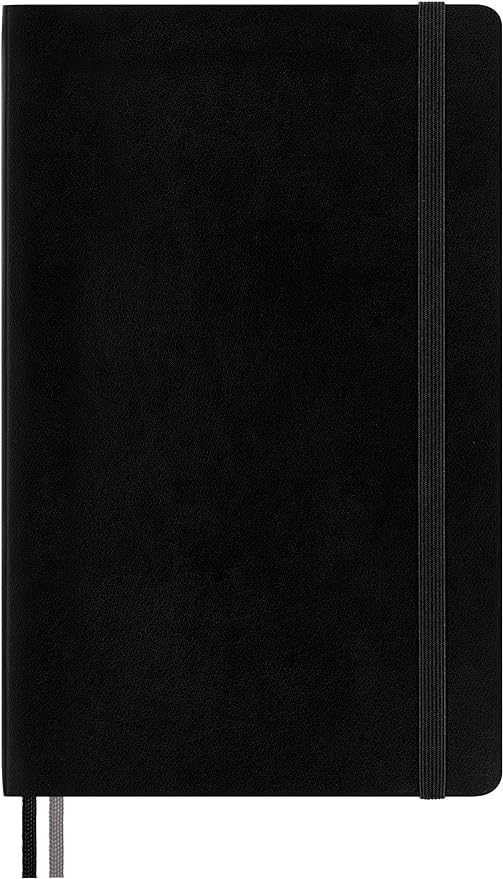 Moleskine Classic Expanded Notebook, Soft Cover, Large (5" x 8.25") Squared/Grid, Black, 400 Pages
