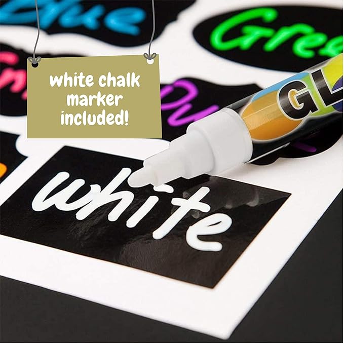 Small Chalkboard Sign with Easel (11x13) + White Liquid Chalk Marker | Hanging or Freestanding Framed Chalkboard with Hand Crafted Sweetheart Frame - Multipurpose | Small Chalkboard Sign