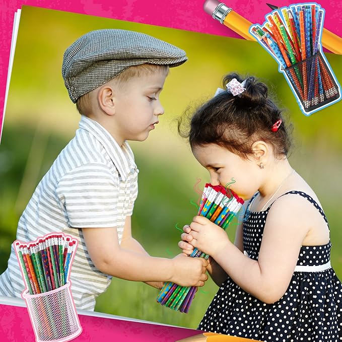 Gersoniel 120 Pcs Scented Pencils Bulk for Kids Inspirational Motivational Cute Fun Fruit Wood Smelly Graphite Pencils with Erasers for School Classroom Office Students Girls Boys Gifts Supplies