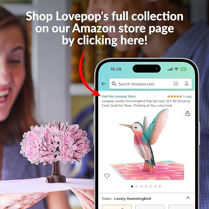 Lovepop Happy Birthday Pop-Up Card for Her and Him- 3D Greeting Cards for Boys, Girls, Men, Women - Your Gift Is in the Litterbox - 5" x 7" Cat Card - Blank Note Card & Envelope Included
