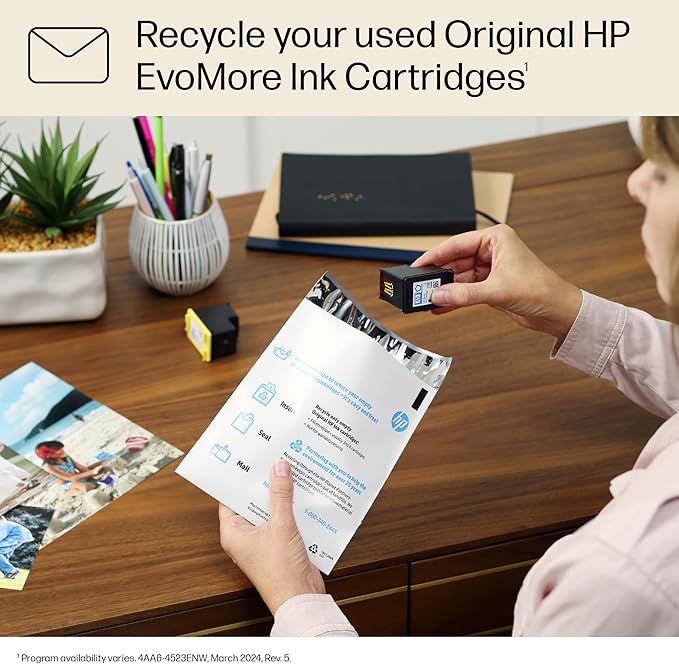 HP 936e EvoMore Magenta Ink Cartridge | Works OfficeJet 9120 Series, OfficeJet Pro 9100 Series, OfficeJet Pro Wide Format 9700 Series | Carbon Neutral | 4S6V4LN