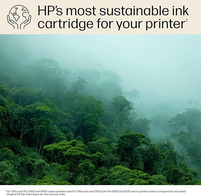 HP 936e EvoMore Magenta Ink Cartridge | Works OfficeJet 9120 Series, OfficeJet Pro 9100 Series, OfficeJet Pro Wide Format 9700 Series | Carbon Neutral | 4S6V4LN
