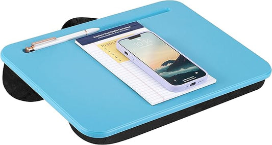 LAPGEAR Compact Lap Desk - Alaskan Blue - Fits up to 15 Inch Laptops - Style No. 43103