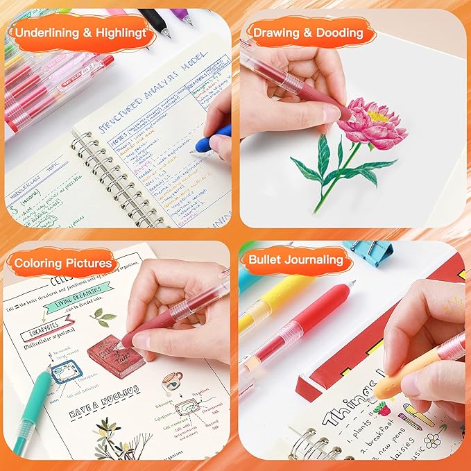 Retro Journal Planner Pens Colorful 0.5mm Markers Fine Tip Drawing Pens Porous Fineliner Pen for Bullet Journaling Writing Note Taking Coloring Art Office School Supplies (8 retro colors)