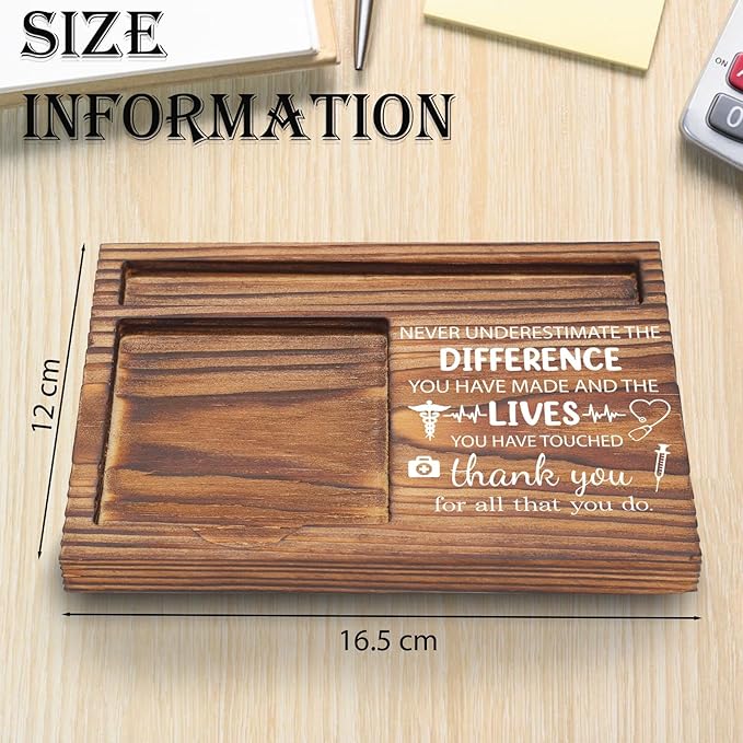 Therapist Doctor Medical Nurse Gift Sticky Note Holder, Thank You Appreciation Gifts for Nurse Therapy, Farewell Med School Graduation Gift Desk Self-Stick Note Pad Holders TZP44