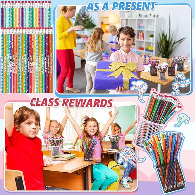 Gersoniel 120 Pcs Scented Pencils Bulk for Kids Inspirational Motivational Cute Fun Fruit Wood Smelly Graphite Pencils with Erasers for School Classroom Office Students Girls Boys Gifts Supplies