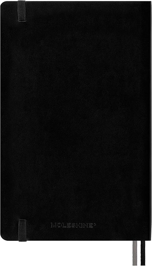 Moleskine Classic Expanded Notebook, Soft Cover, Large (5" x 8.25") Squared/Grid, Black, 400 Pages