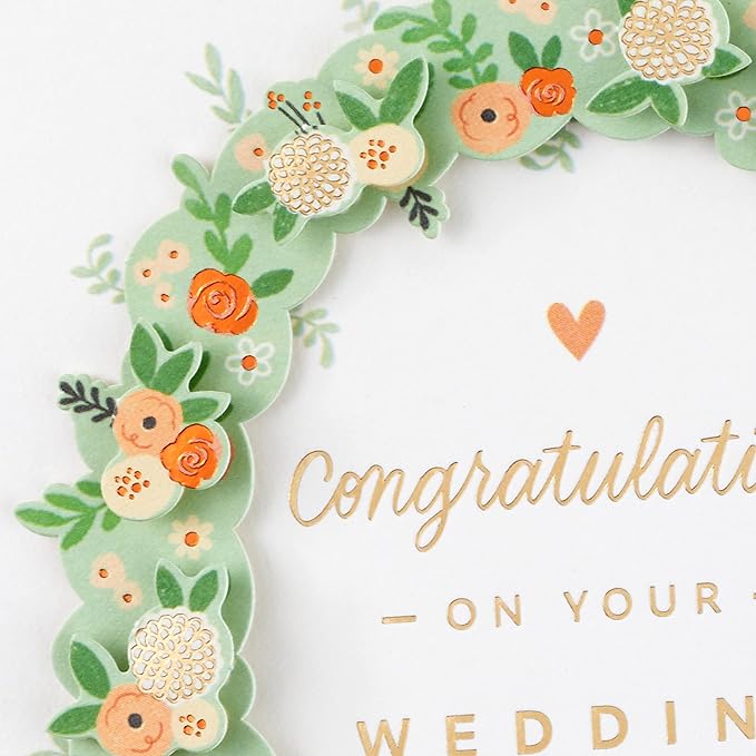 Hallmark Wedding Card (Flower Arch) Signature Handcrafted Greeting Card