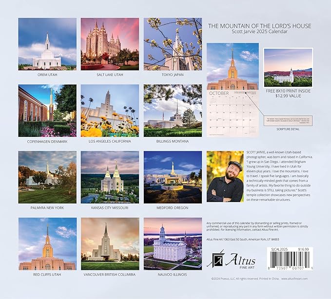 The Mountain of the Lord’s House: Scott Jarvie 2025 Calendar