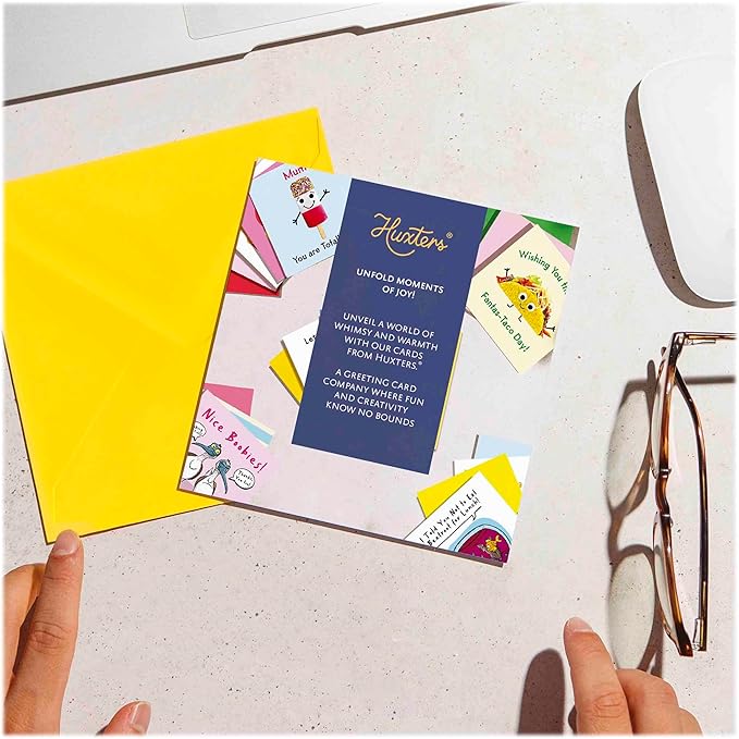 Huxters Funny Birthday Card for Him Men and Her Women Officially Too Old Letter - Fun Joke Greeting Card for Dad Brother Uncle Mom Sister Auntie - - 17 by 12cm (Exec Aging Order)