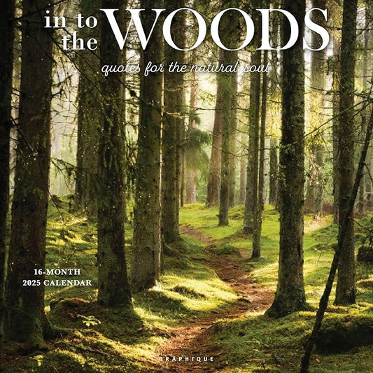 Graphique 2025 Into the Woods Wall Calendar | 12” x 12” | Thick Paper | Home & Office Organizer | Large Monthly Grid | 3 Languages & Marked Holidays | 4 Month Preview Page for 2026