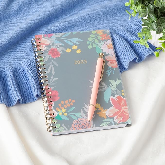 Blue Sky 2025 Weekly and Monthly Planner Calendar, January 2025 - December 2025, 5" x 8", Flexible Frosted Cover, Laminated Tabs, Durable Wirebound, Sophie