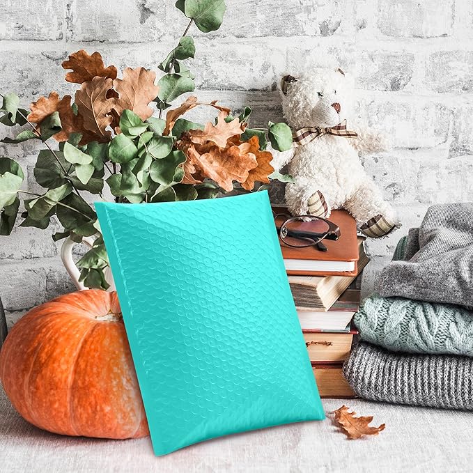 UCGOU Bubble Mailers 7.25x12 Inch Teal 25 Pack Usable Size 7.25x11 Padded Envelopes Small Business Opaque Packaging Self Seal Waterproof Boutique Bulk Shipping Bags for Jewelry Makeup Supplies #1