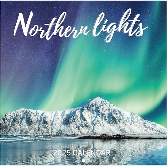 2025 Wall Calendar -2025 Calendar from Jan. 2025- Dec. 2025, Aurora Calendar 2025, 2025 Wall Calendar 12 Month with Thick & Sturdy Paper, 12" x 24" Opened, Christmas Gifts