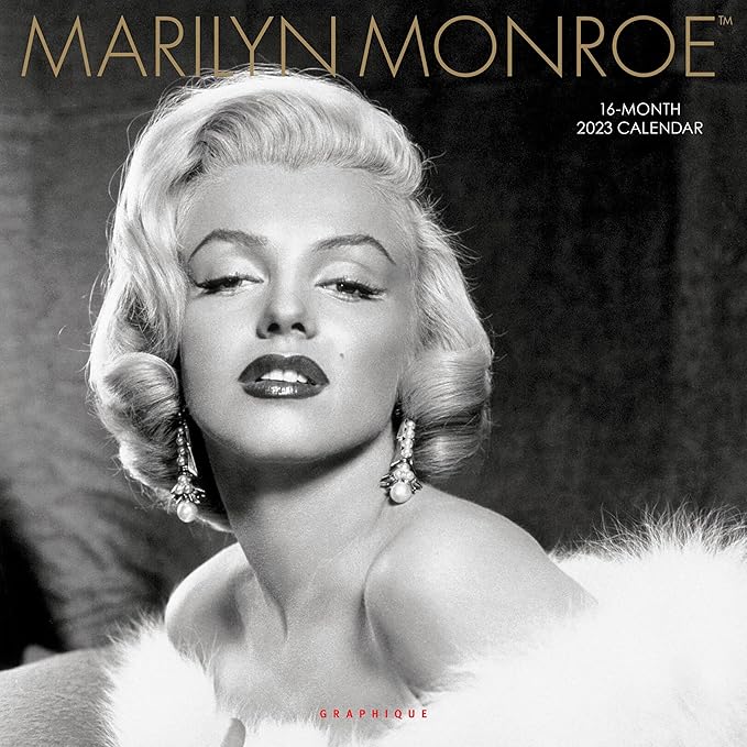 Graphique 2023 Marilyn Monroe Wall Calendar | 12” x 12” | Thick Paper | Home & Office Organizer | Large Monthly Grid | 3 Languages & Marked Holidays | 4 Month Preview Page for 2024…