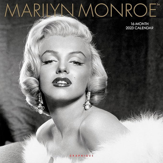 Graphique 2023 Marilyn Monroe Wall Calendar | 12” x 12” | Thick Paper | Home & Office Organizer | Large Monthly Grid | 3 Languages & Marked Holidays | 4 Month Preview Page for 2024…